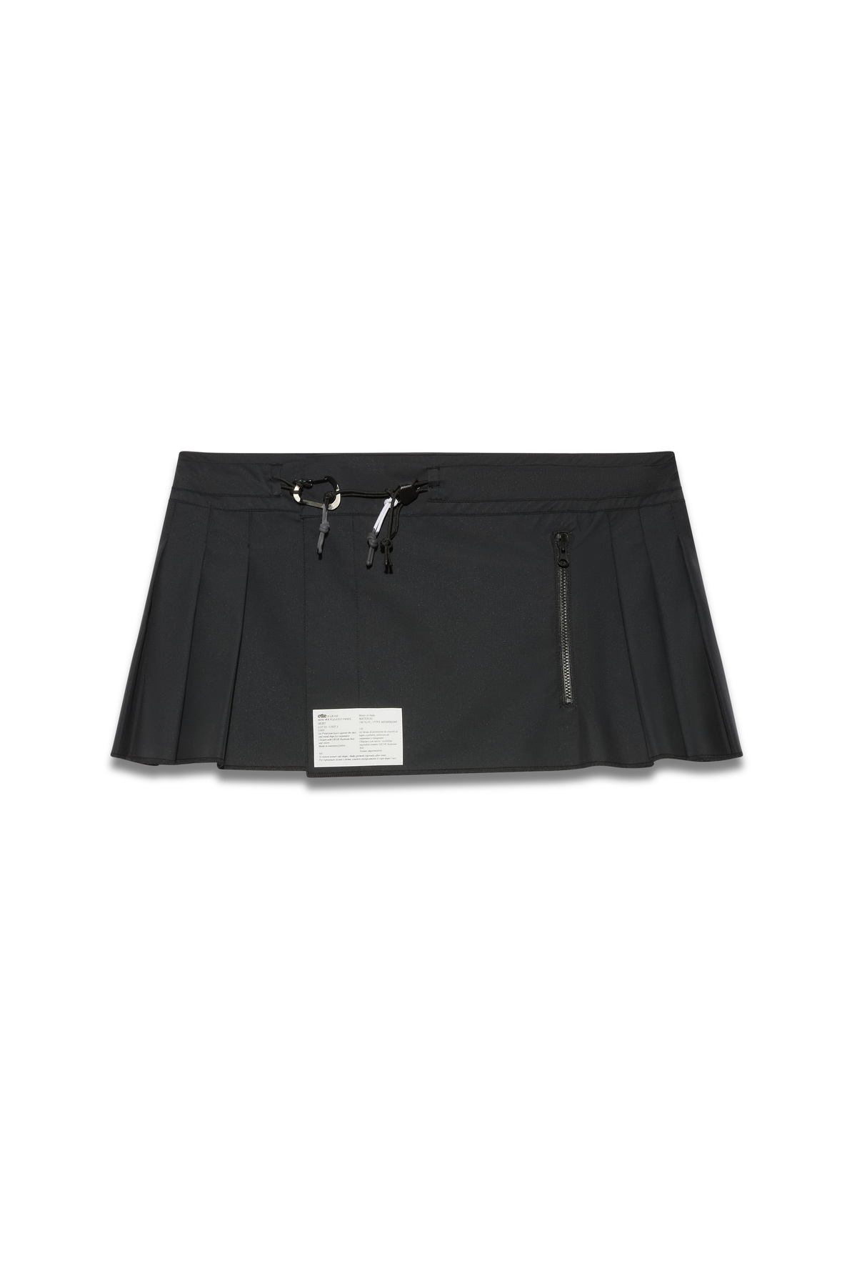 ette x GR20K 3L pleated mini skirt | black