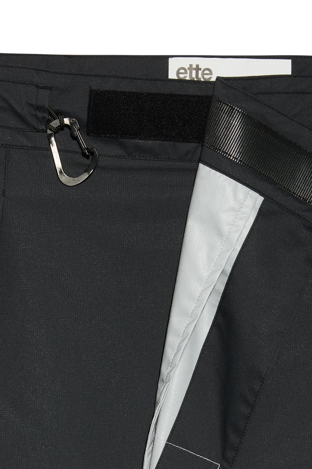 ette x GR20K 3L pleated mini skirt | black