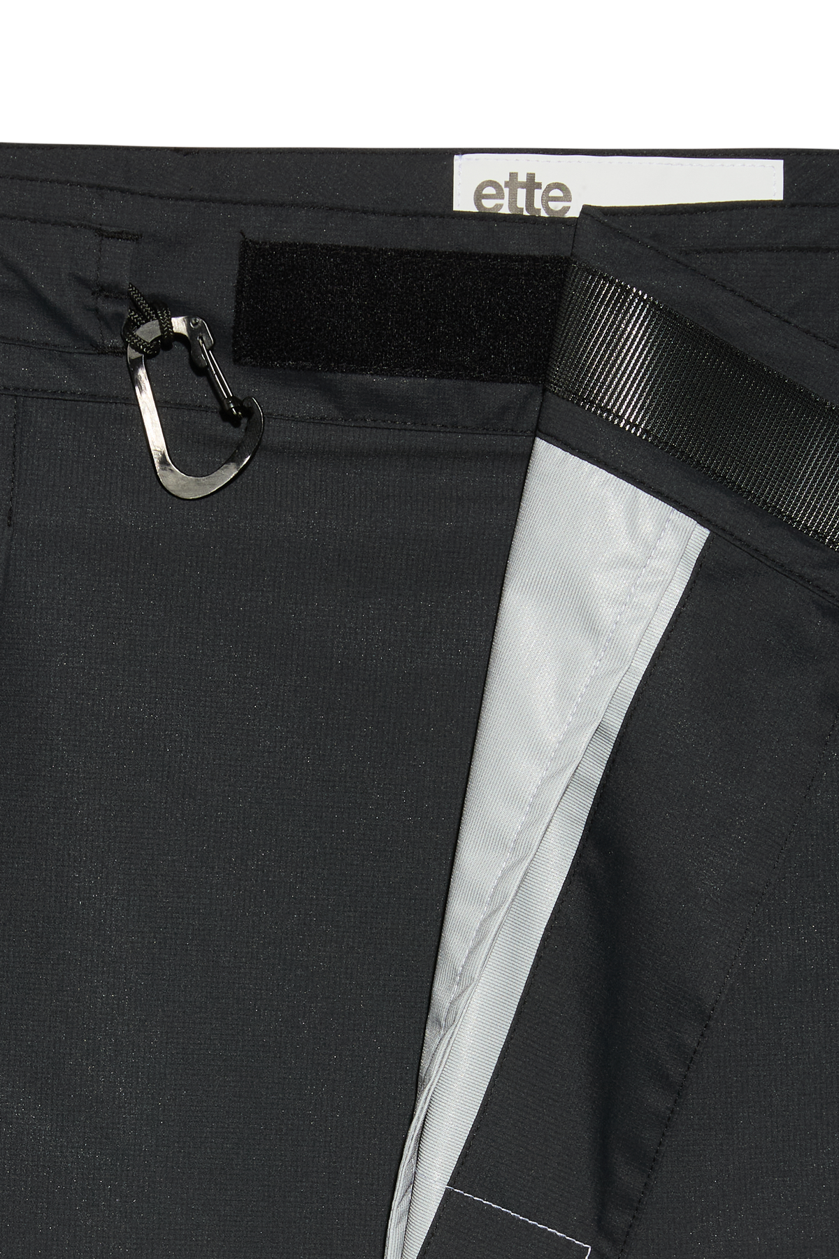 ette x GR20K 3L pleated mini skirt | black