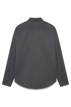ette x GR10K stone washed drawn dress shirt | charcoal