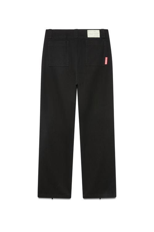 ette x GR10K stone washed worker field trousers | black