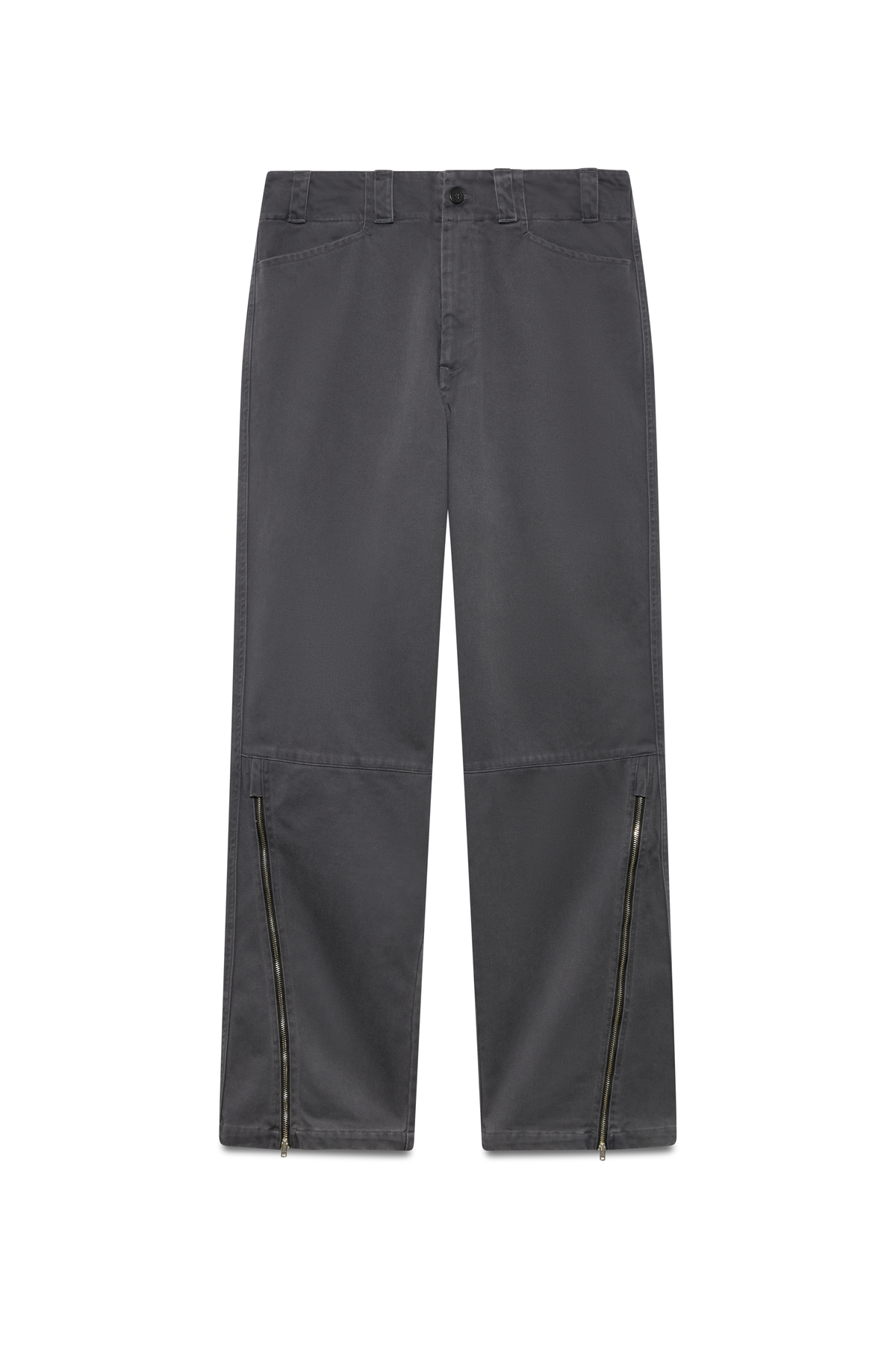 ette x GR10K stone washed worker field trousers | charcoal