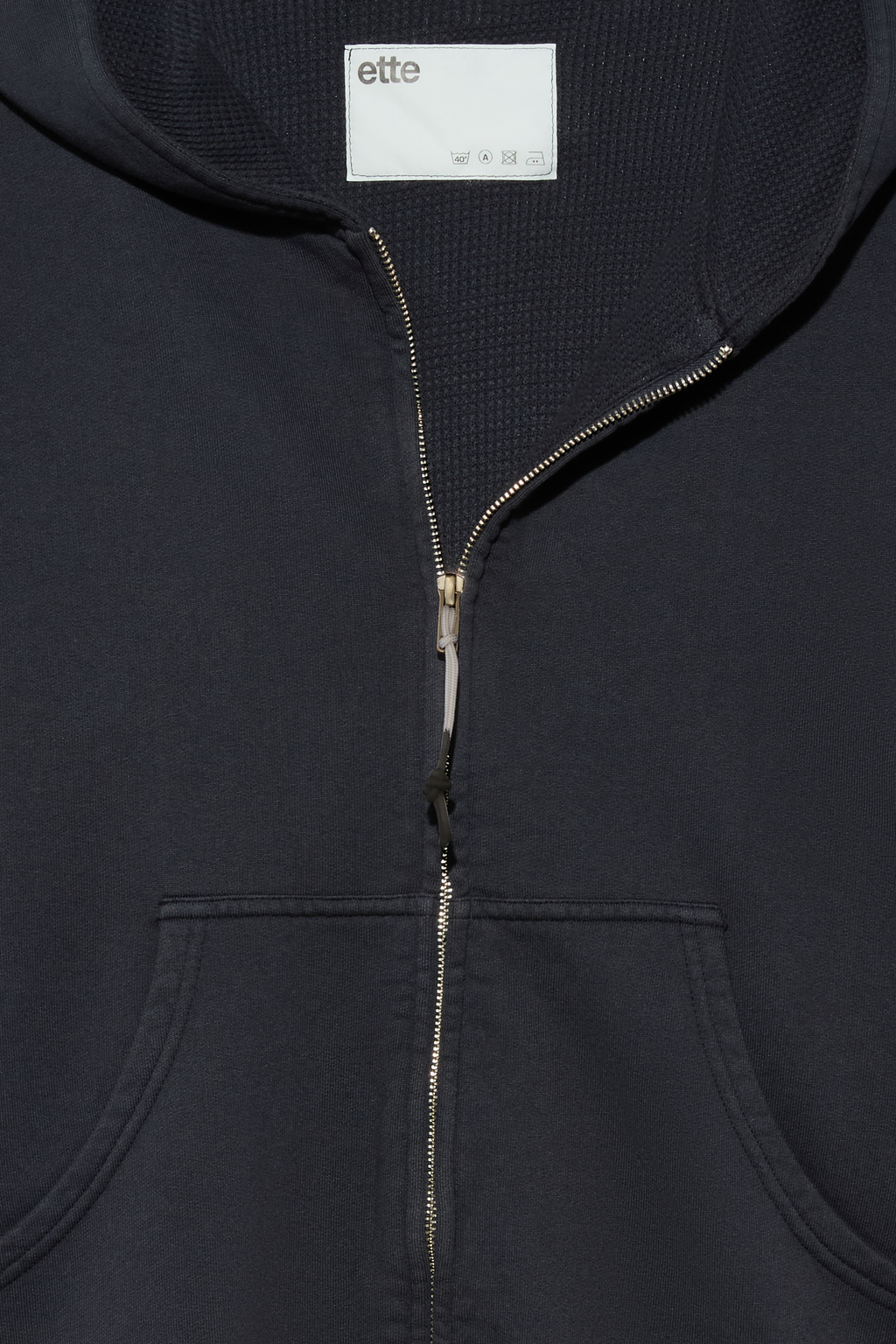 ette x GR10K waffle surplus heavyweight worker hoodie | navy