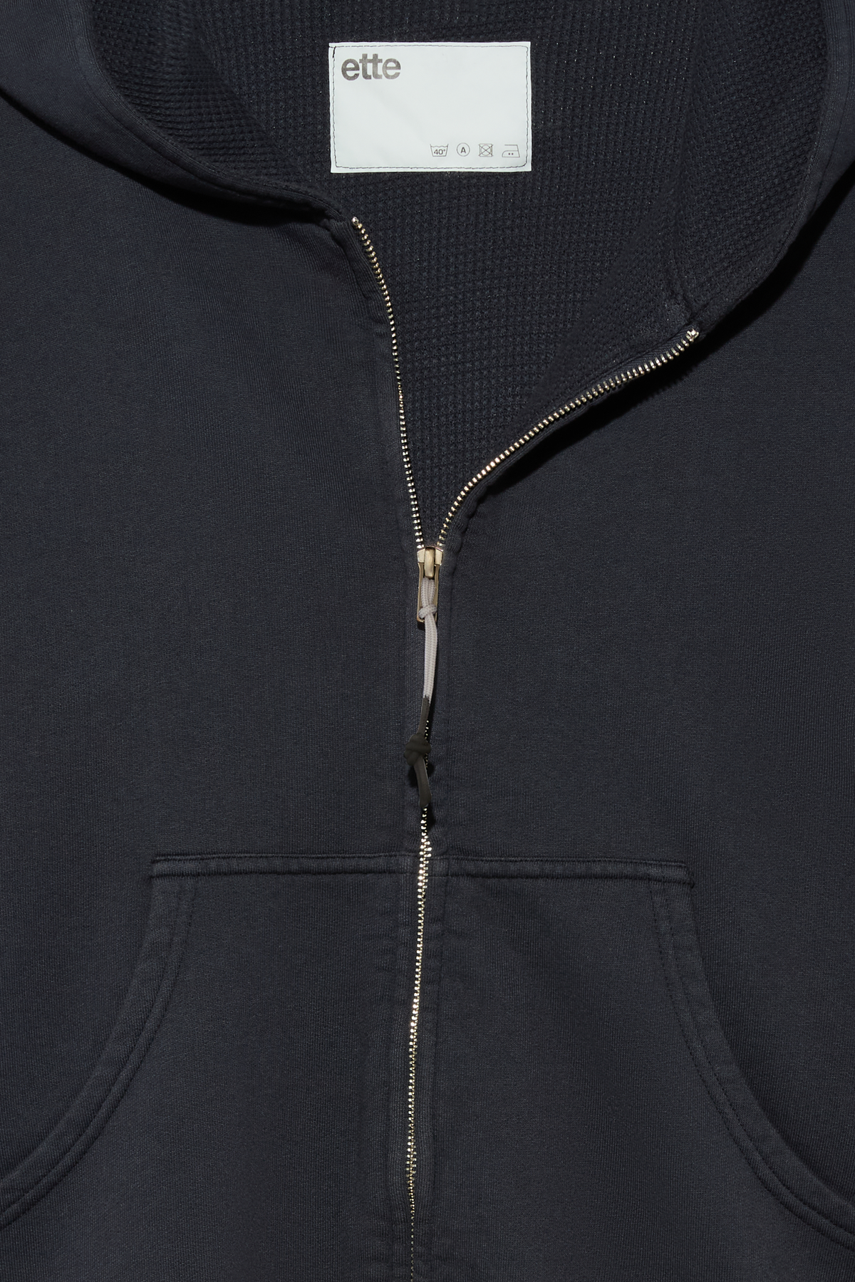 ette x GR10K waffle surplus heavyweight worker hoodie | navy